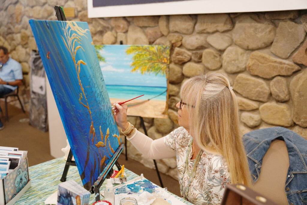 Artist in Action - Photo By John Treur. Courtesy Of The Museum Of Ventura County